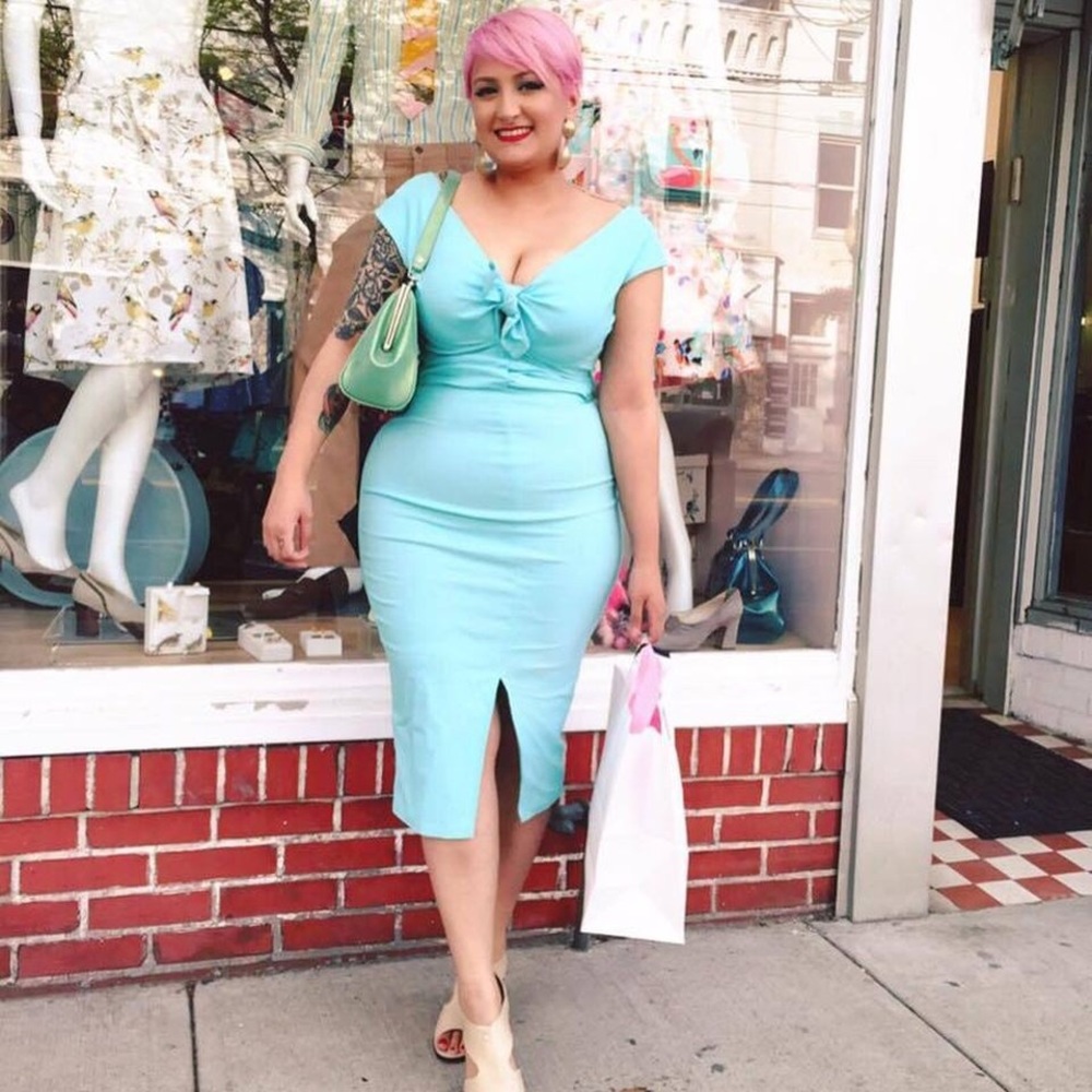 Dixiefried Niagara Dress in Mint Green - PUG